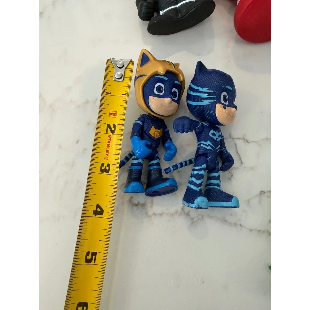 PJ Masks Toy Lot Catboy Gekko Owlette Romeo‎ Black Panther Figures and Vehicles